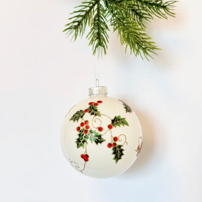 Krogla steklo agrifoglia d-10 cm