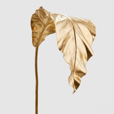 Asplenium list metal zlat h-135 cm