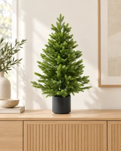 SMREKA ZELENA V LONČKU G7, H-90cm 100% PE
